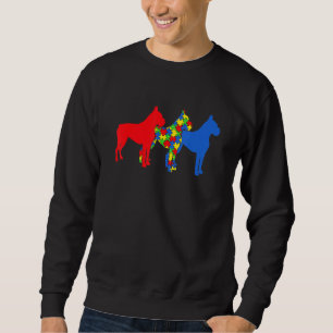 Autism Boxer Dog Autism Awareness Puppy Sweatshirt