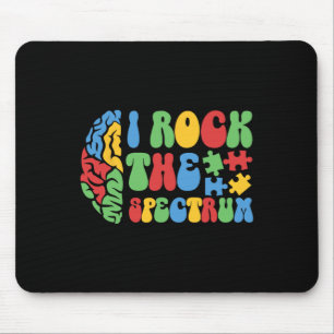 Autism Brain I Rock The Spectrum Awareness Boys Gi Mouse Pad
