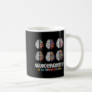 Autism Brain Neurodiversity ASD Awareness Men Coffee Mug
