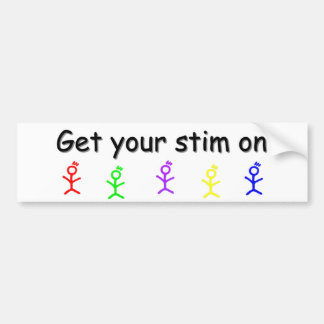 Autism Bumper Sticker "Get Your Stim On."