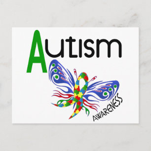 AUTISM Butterfly 3.1 Postcard
