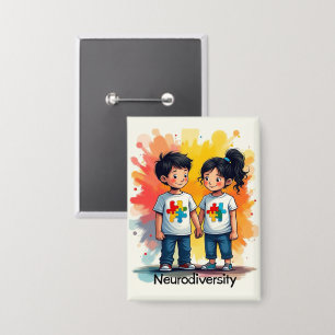 Autism Button Pin
