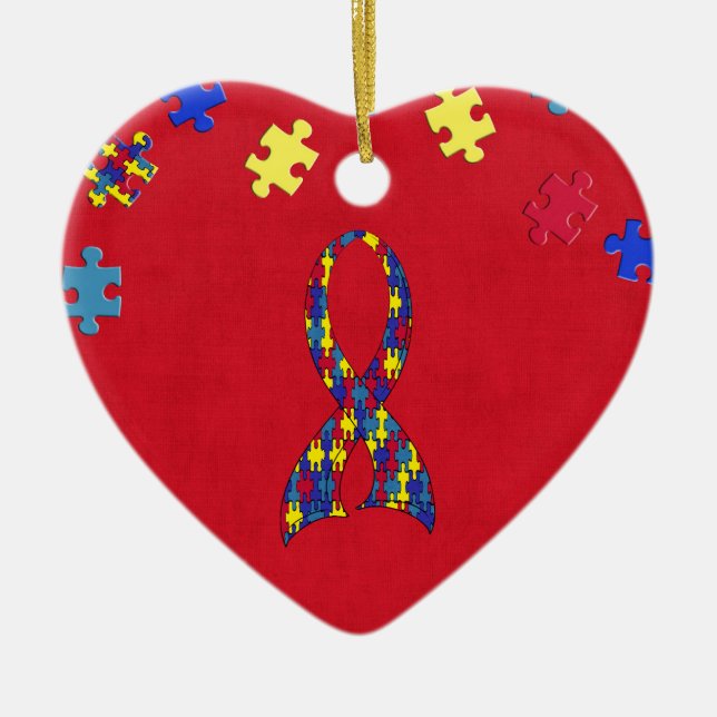Autism Ceramic Ornament (Front)
