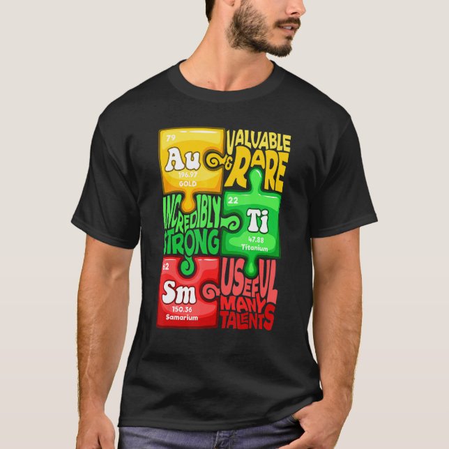Autism Chemical Element T-Shirt (Front)