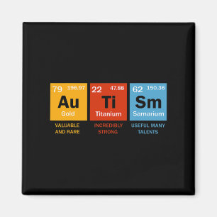 Autism Chemistry Periodic Table Elements Autism Aw Magnet