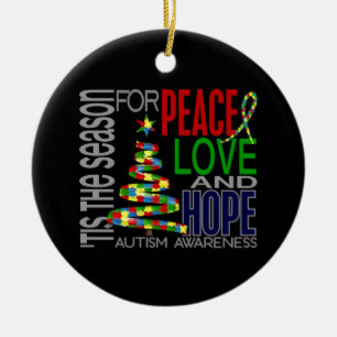 Autism Christmas 1 Ornaments