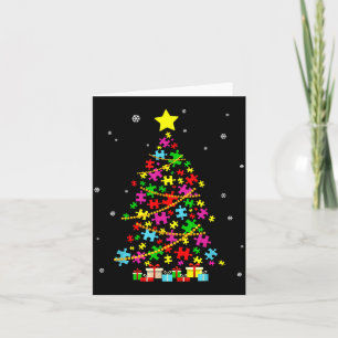 Autism Christmas Tree Autism Christmas Card
