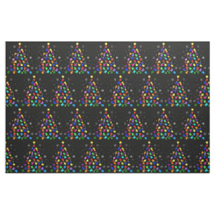 Autism Christmas Tree Fabric