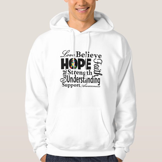 Autism Collage of Hope Hoodie (Front)