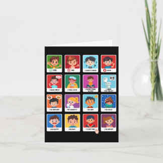 Autism Communication Cards Kids Emotions Speech Th