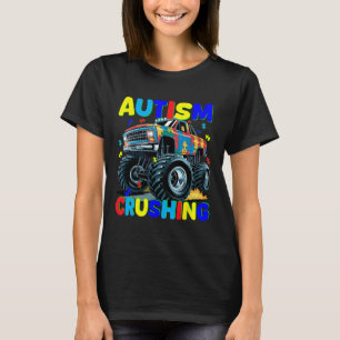 Autism Crusher Truck - Monster Truck Autism Awaren T-Shirt
