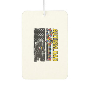 Autism Dad Bear Flag Awareness Shirt Design_1 Air Freshener