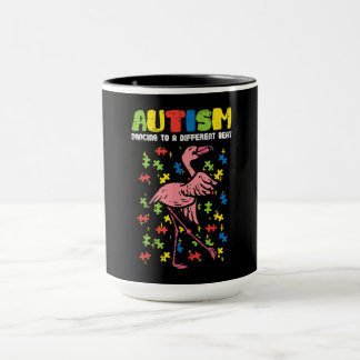 Autism Dancing Different Beat Flamingo Cute Mug