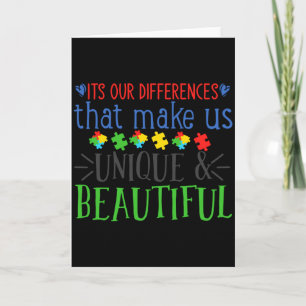 Autism Differences Autism Awareness Autism Speaks  Card
