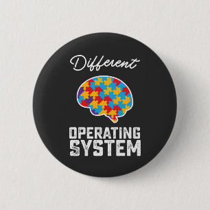 Autism Different Operating System Neurodiversity 2 Inch Round Button