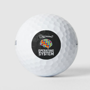 Autism Different Operating System Neurodiversity Golf Balls
