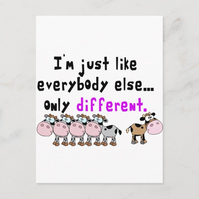 Autism Different Postcard (Front)