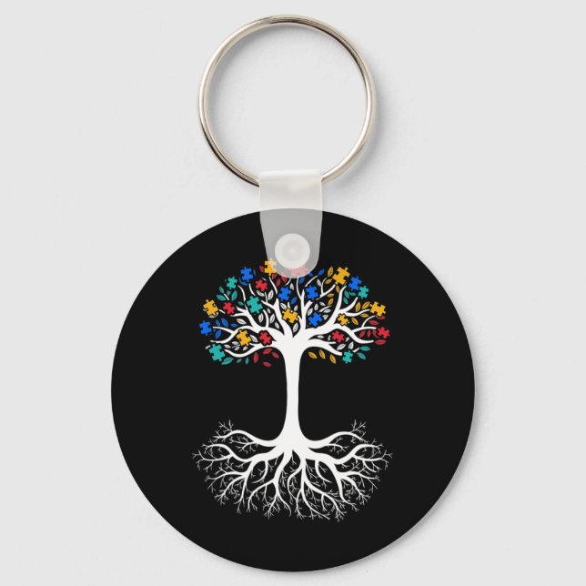 Autism Doesnt Come With A Manual Disabilities Mont Keychain (Front)