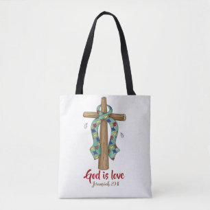 Autism Double-sided Tote Bag, Medium Bag