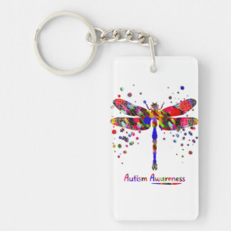 Autism Dragonfly Keychain