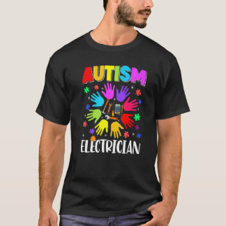 Autism Electrician Puzzle Autism Awareness Autisti T-Shirt