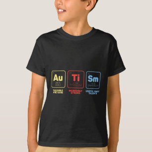 Autism Elements Awareness Month Autistic Kids Boys T-Shirt