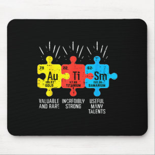 Autism Elements Periodic Table Awareness Asd Men W Mouse Pad