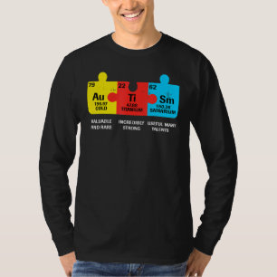 Autism Elements Periodic Table Awareness ASD Men W T-Shirt