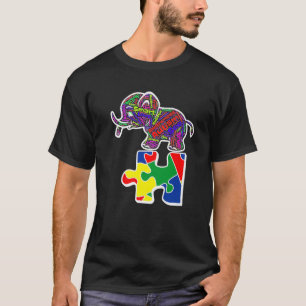 Autism Elephant 2022 Tee Autistic Awareness Day Mo
