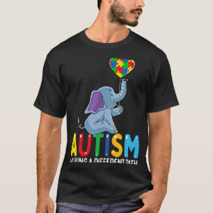 Autism Elephant Walking A Different Path For Kids T-Shirt