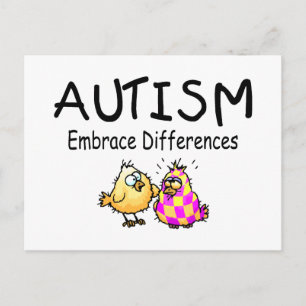 Autism Embrace Differences Postcard