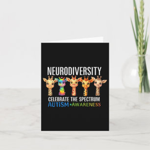 Autism Embrace Neurodiversity Celebrate The Spectr Card