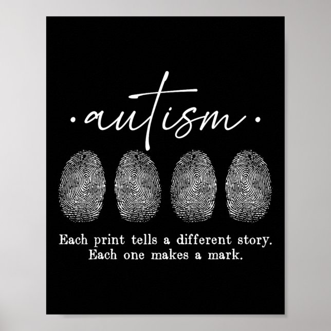 Autism Fingerprint Each Print Tells A Different St (Front)