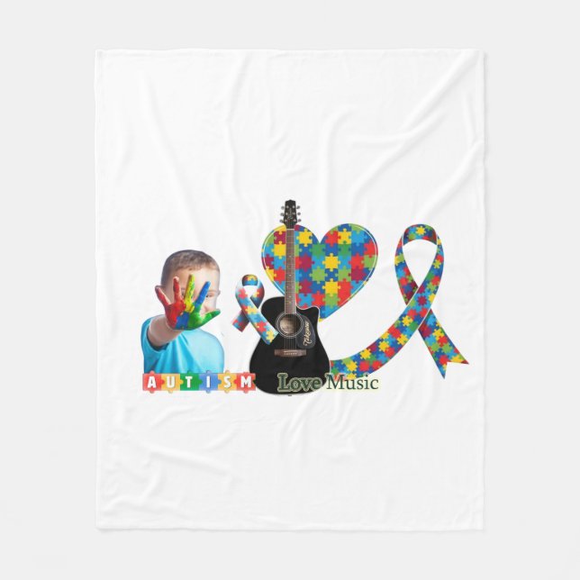 Autism Fleece Blanket (Front)