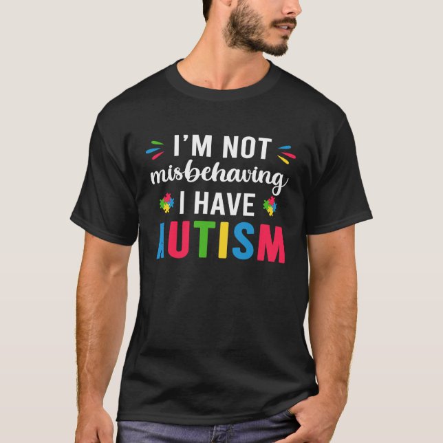 Autism  For Kids Autism Awareness Autistic Boys Gi T-Shirt (Front)