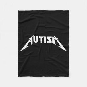 Autism Funny Meme Fleece Blanket