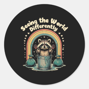 Autism Funny Seeing The World Different Autistic R Classic Round Sticker