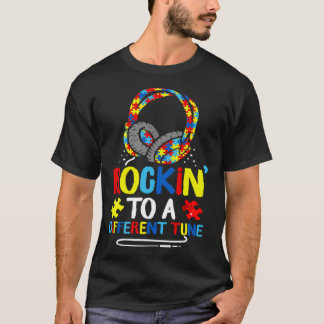 Autism Game  Rocking To A Different Tune For Gamer T-Shirt