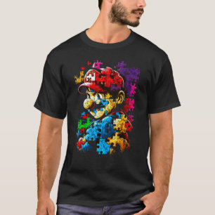 Autism Gamer Navigating Autism T Autism Mom Dad Ga T-Shirt
