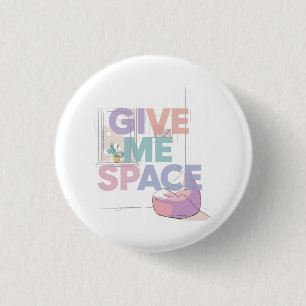 Autism Give Me Space Sensory Boundary Button Pin