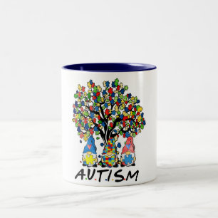 Autism Gnomes Two-Tone Coffee Mug