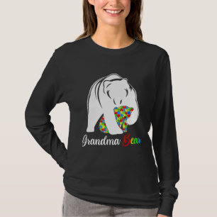 Autism Grandma Grandma Bear Autism Awareness T-Shirt