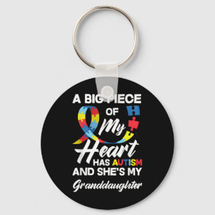 Autism Grandma _ Grandpa Autistic Granddaughter Au Keychain