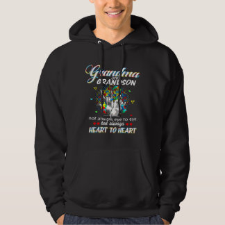 Autism Grandma Grandson Not Always Eye To Eye Hoodie