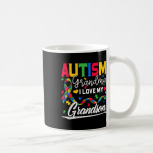 Autism Grandma I Love My Grandson Autism Awareness Coffee Mug