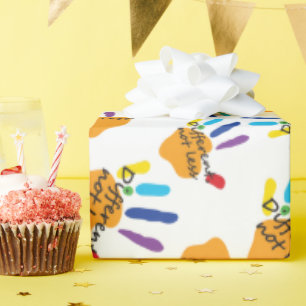 Autism Hands Different Not Less Inclusive Birthday Wrapping Paper