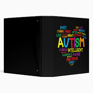 Autism Heart Autism Awareness proud Autism Mom Gif Binder