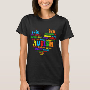 Autism Heart Autism Awareness Proud Autism Mom Gif T-Shirt