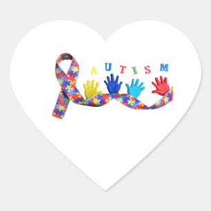 Autism Heart Sticker