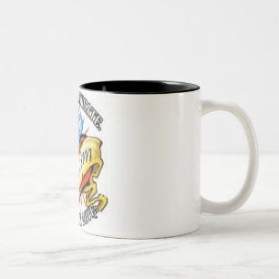 autism heart tatoo Two-Tone coffee mug